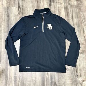 Nike Baylor Bears Men's Black Dri-FIT‎ Quarter Zip Pullover Jacket M